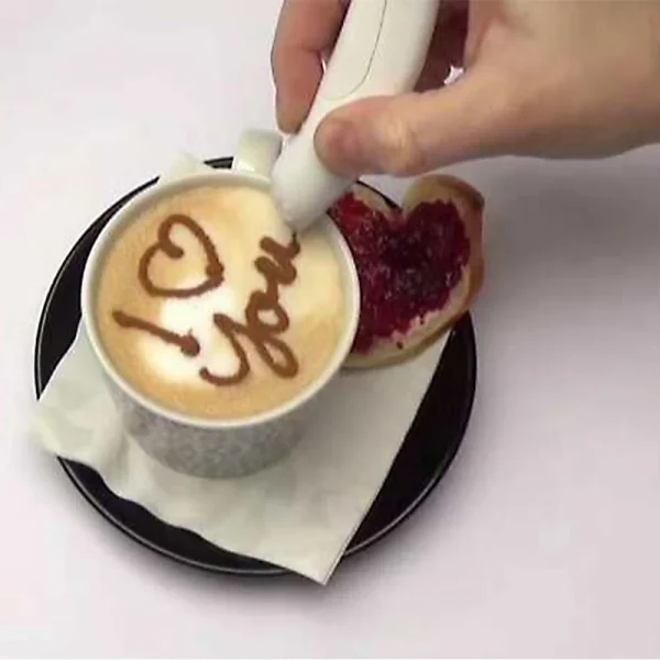 قلم الرسم على القهوة
