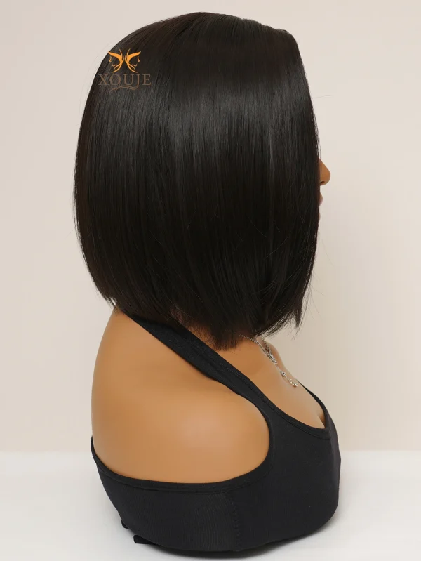 Black Brown Women Short Hair Bob Wig High Quality Synthetic Wig Sweet and Cute Women Daily Use Heat Resistant Chemical Fiber Wig - Image 5